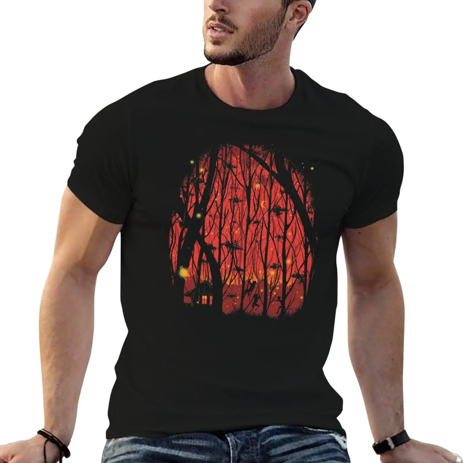 Fireflies T-Shirt Fashion Graphic Tee for Men
