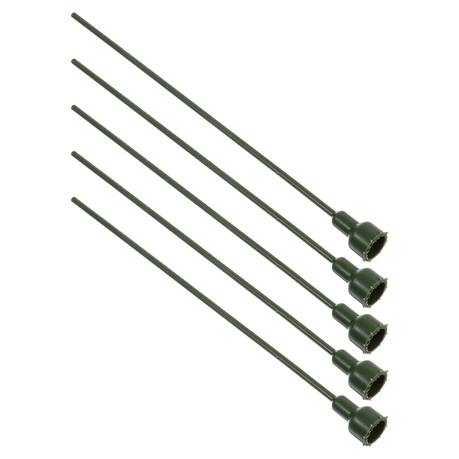 

5Pcs Preserved Flower Fixed Support Plastic Flower Stems Flexible DIY Crafts Floral Arrangement Poles Handmade Plant Support