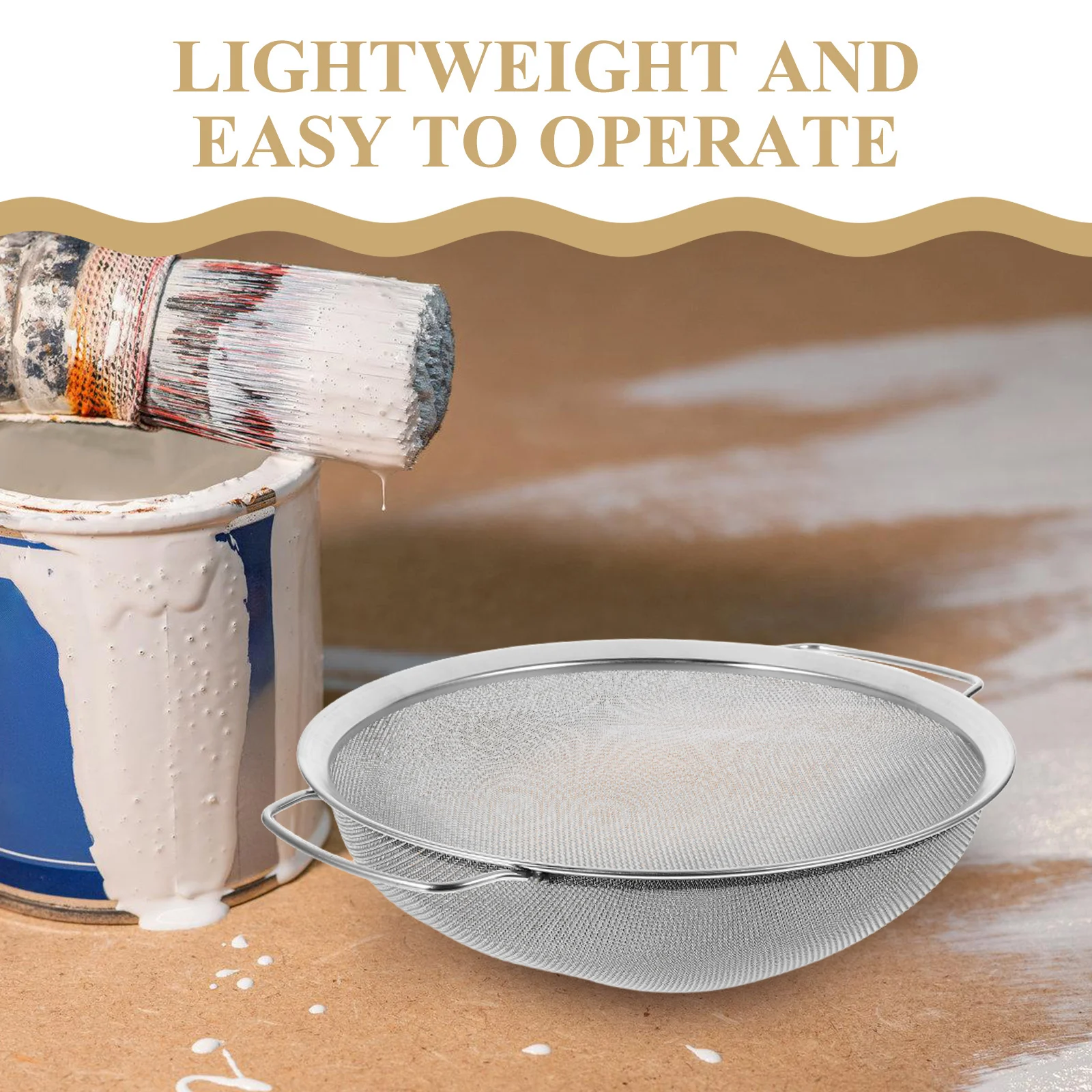 الفولاذ المقاوم للصدأ الطلاء تصفية قمع شاشة شبكية دقيقة للدهانات الزيتية اللاتكس رش تجديد المنزل طلاء السيارات