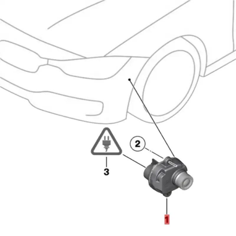A76T-66539240352-01 Front Left Bumper Side View Backup Camera For BMW 3/5/7 Series 2010-2019