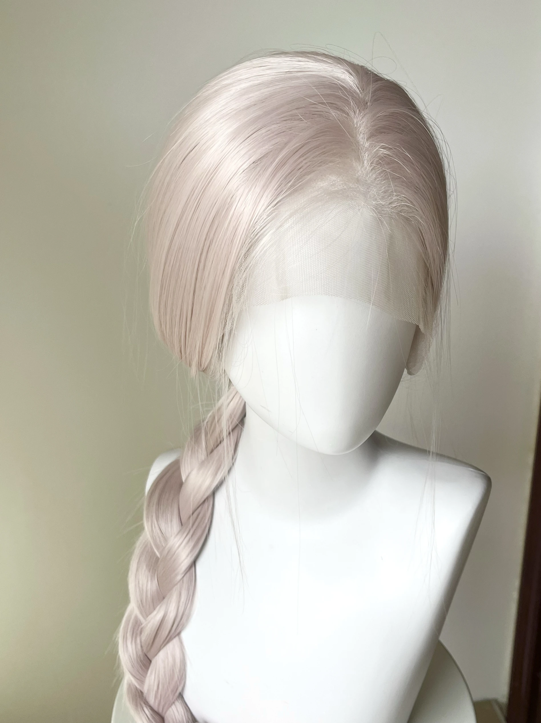 Ice Pink Wig for Women 13*4 Lace Front Wigs Long Straight Nature Hair Wigs Cute Lolita Synthetic Lace Front Wig Drag Queen