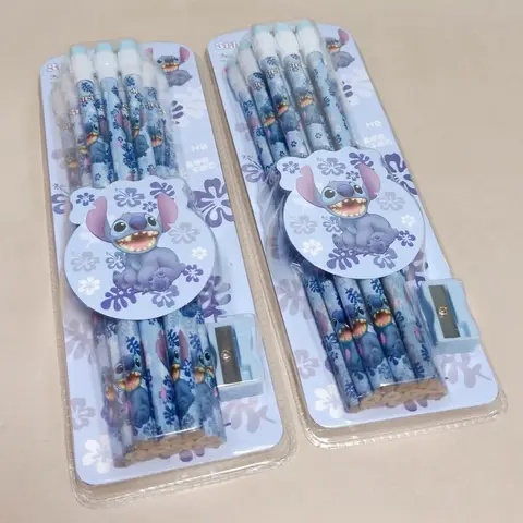 12 st Stitch Disney HB Pennor Anime Lilo & Stitch Tecknade Pennor Roller Stationery Box Set Skrivning Teckning Barnfödelsedagspresenter 8 best sales stygnpennor - №1