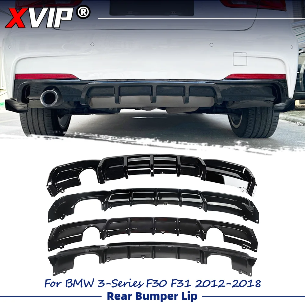

XVIP Glossy Black MP Style Rear Bumper Lip Non-LED For BMW 3-Series F30 F31 2012-2018