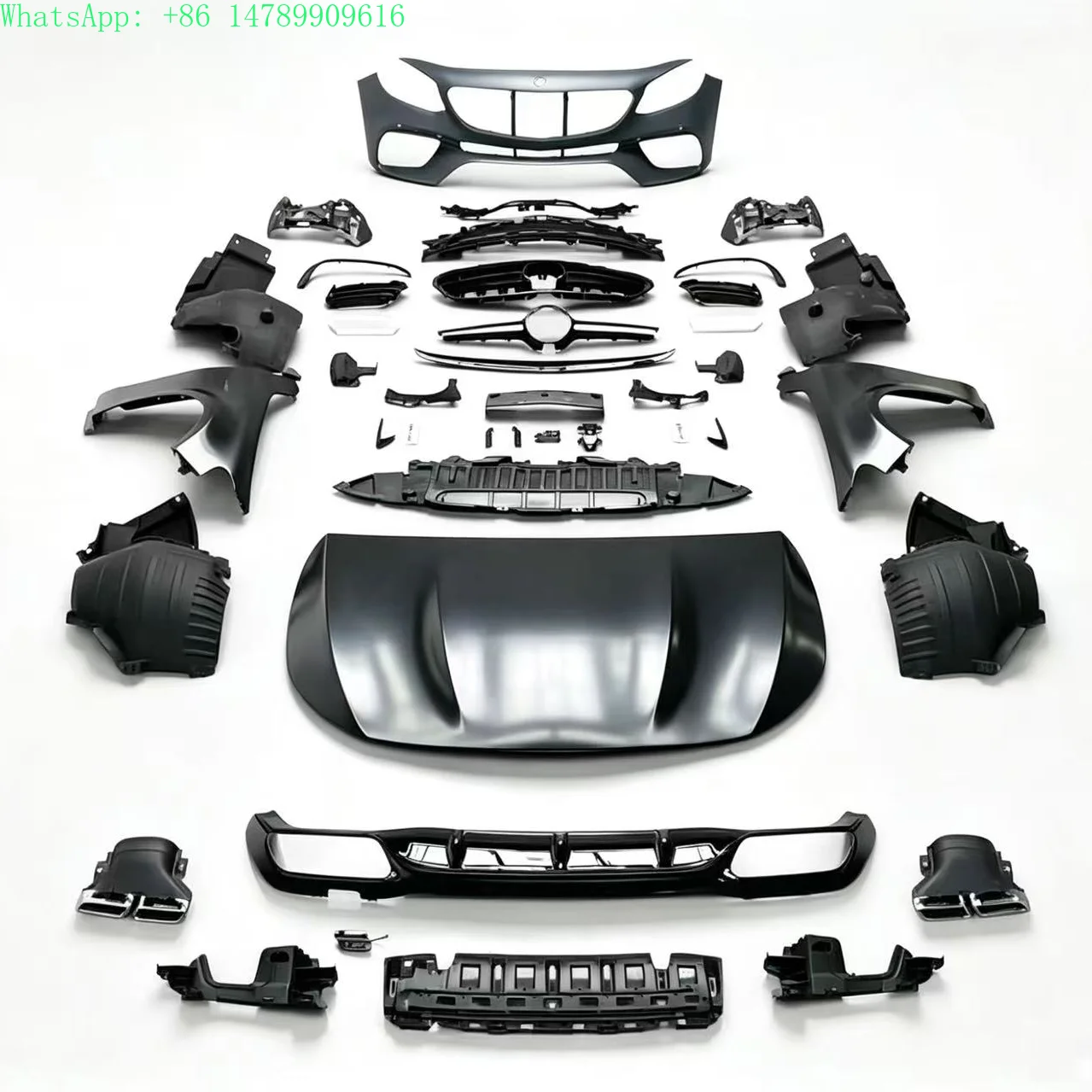 Genuine Body Kits  2021-2023  for  E Class W213 Upgrade E63S  Wide Body Kit Fender Hood Rear Diffuser With Tips Grille
