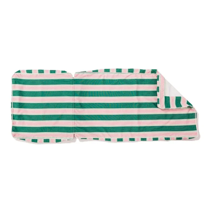 Hodon High-end Custom Green Stripe Outdoor Waterproof Sunscreen Bistro Lounge Chair Cover Durable Mat
