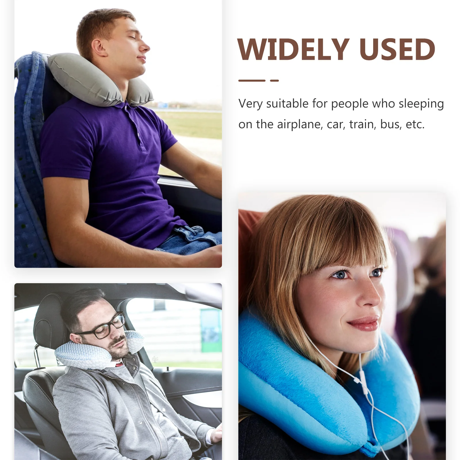 

Memory Foam Neck Pillow U Shape Travel Pillow Soft Comfortable Airplane Neck Supportor for Sleep Work Lounge