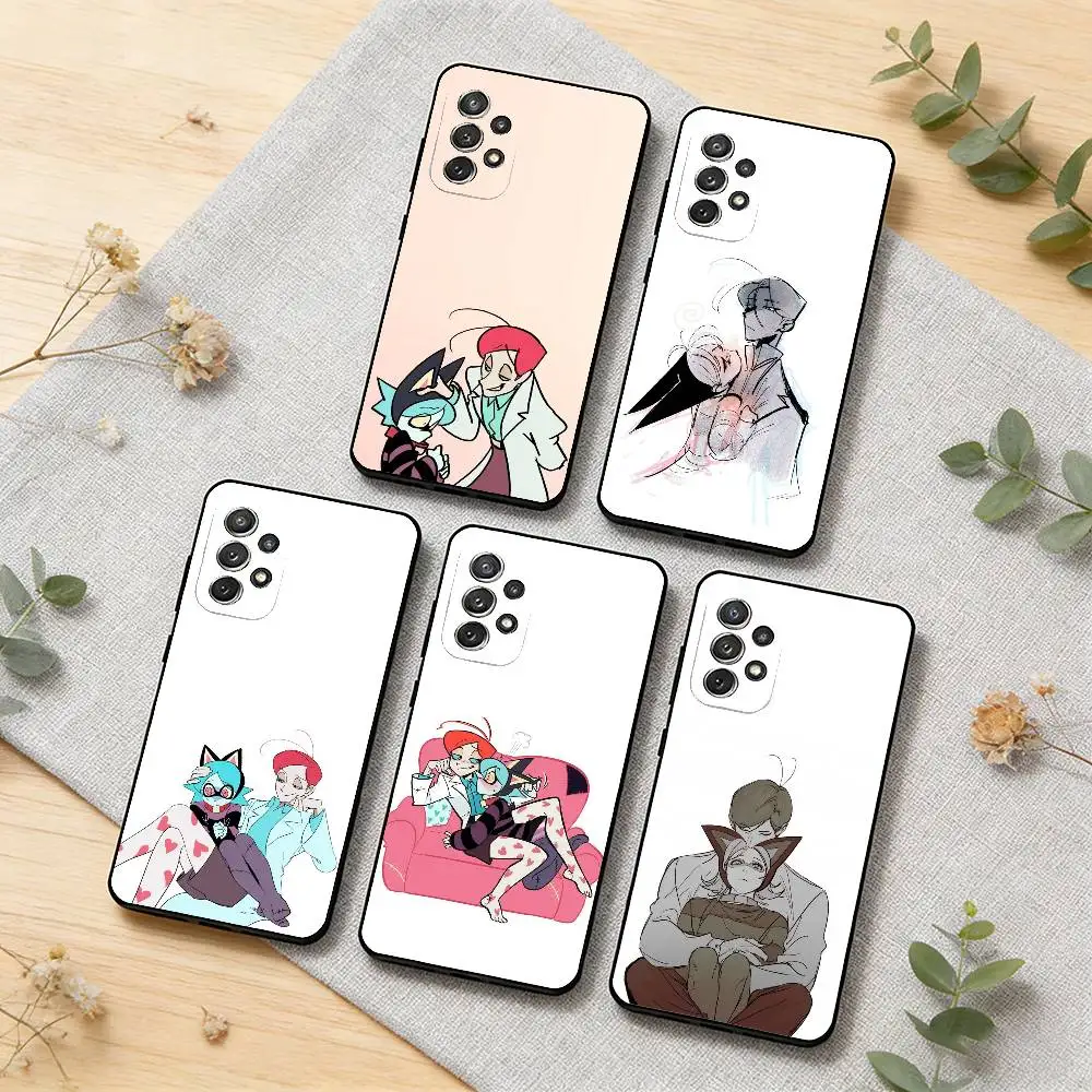 U-Uszka Psychocuties Phone Case For Samsung S26,S25,S24,S21,S22,S23,S30,Ultra,S20,Plus,Soft Silicone Black Cover
