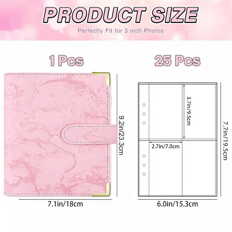 1 قطعة A5 مجلد بطاقات أوراق فضفاضة ألبوم صور تخزين محمول صور Kpop 6 ثقوب الموثق للإدارة المالية قدرة عالية #5