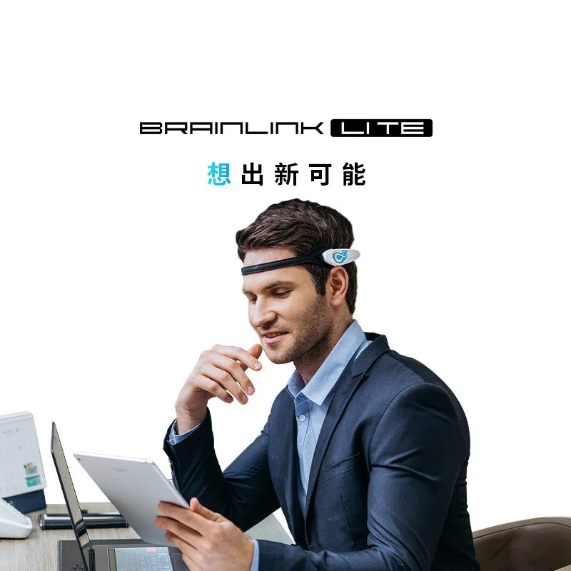 Nowy zestaw słuchawkowy Brainlink Lite, ultralekki opaska EEG z PU, urządzenie do kontroli umysłu dla zdrowego umysłu, bezprzewodowy czujnik Mindlink z SDK