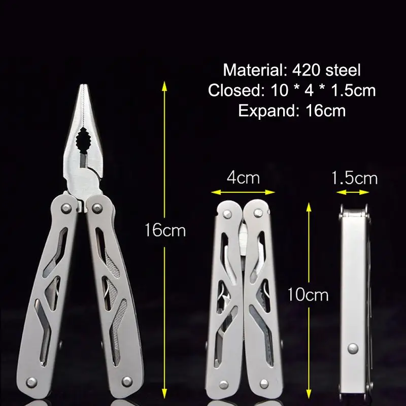A Versatile And All-In-One Tool Set Including Diagonal Pliers Wire Cutters And Professional Electrician's Anti-Slip And Durab