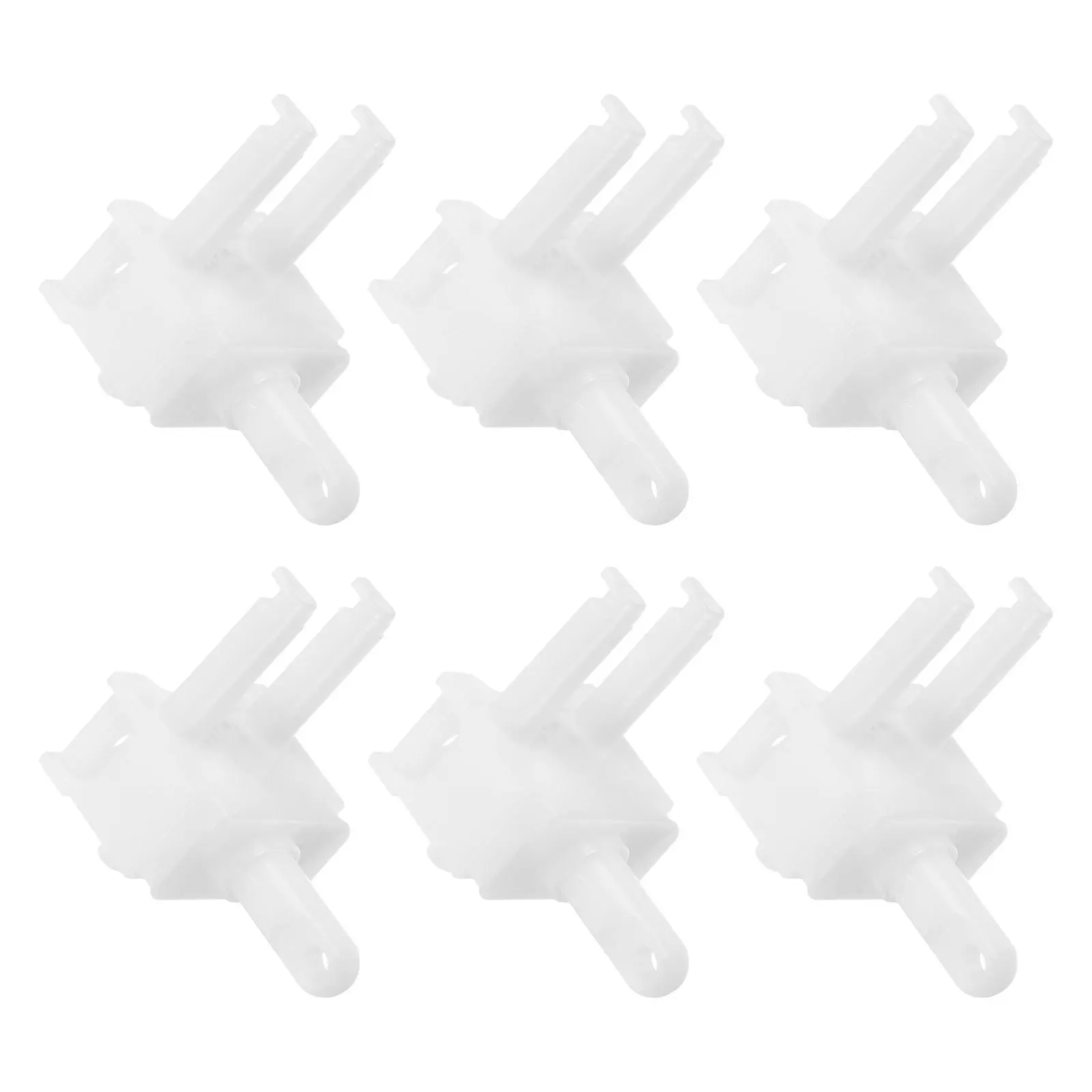 6개 세트 수직 블라인드 완드 컨트롤 교체용 세련된 디자인 향상된 인테리어 스타일 가정 사무실용 화이트 창문 블라인드 브래킷