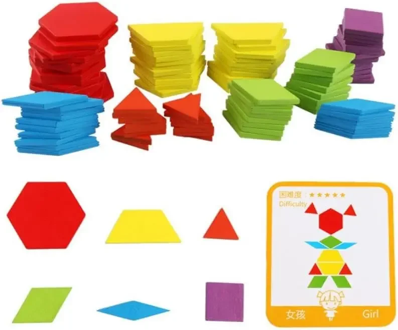Puzzle and Board Toy Building Blocks DIY Constructions Decorations Collection Creative Gift Wood Clever Board Children Games