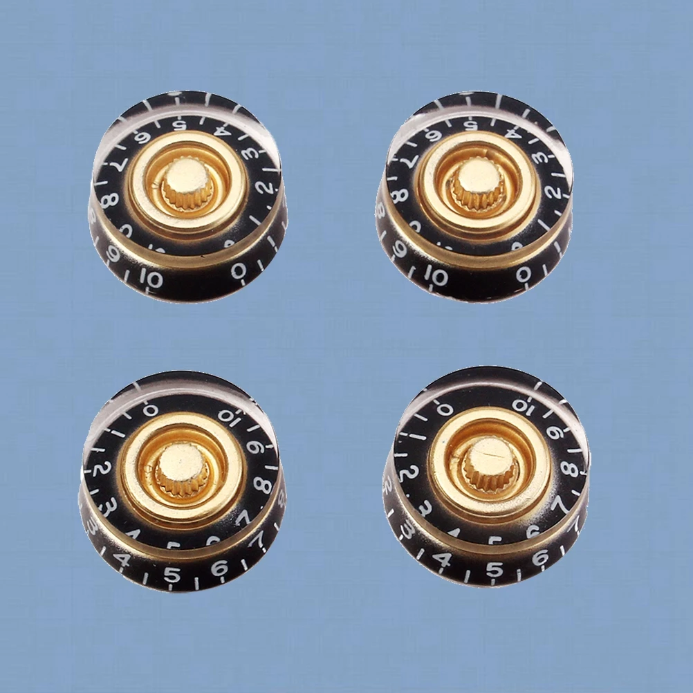 

4Pcs Electric Guitar Knobs Set High Durability Tone Volume Control Knobs for Style Guitar Parts Upgrade Volume Knob
