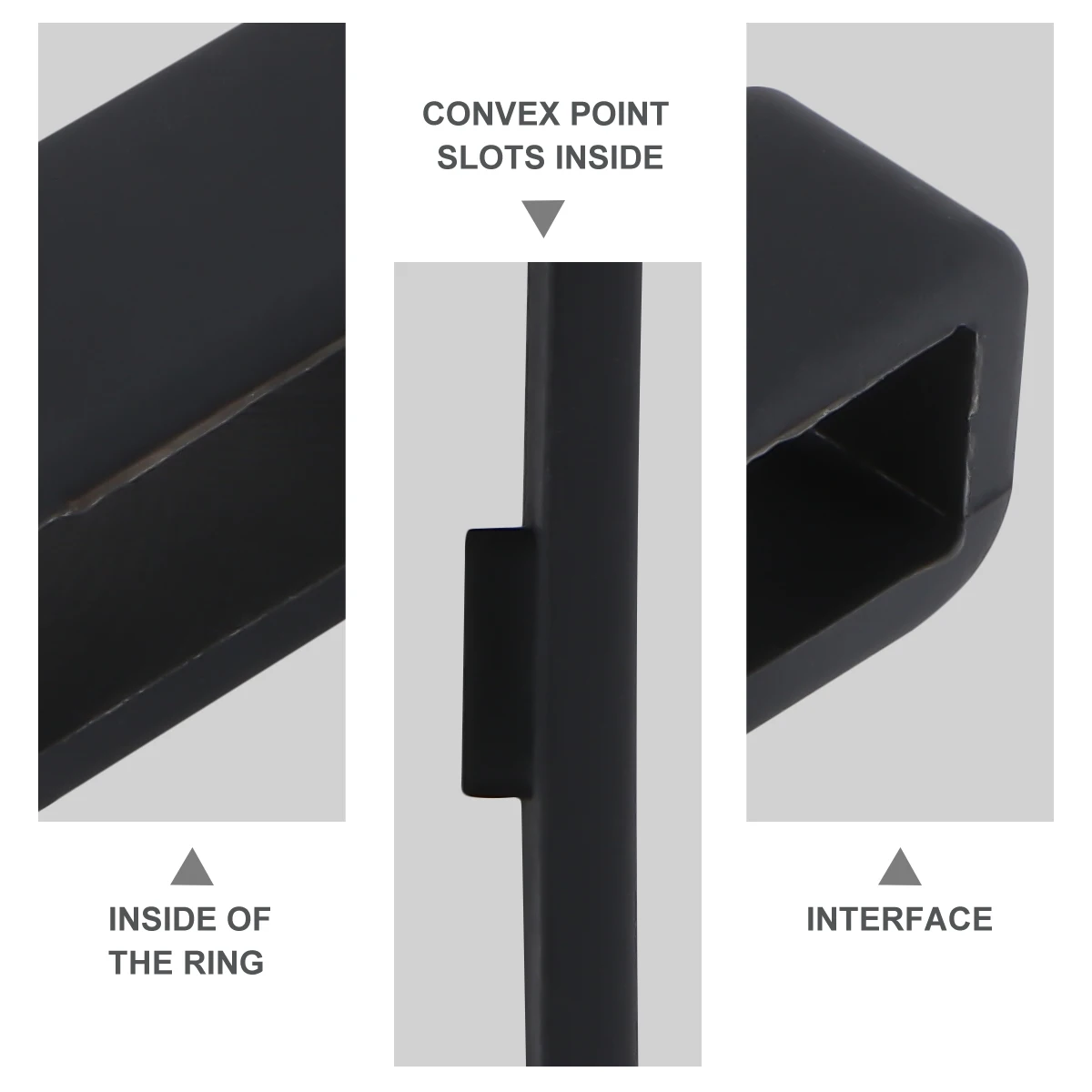 

4 PCS for Smartwatch 20mm Nylon 22mm Bracelet Band Keeper Straps Rings Retaining Loops to Weave