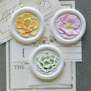 Tampon de sceau de feu de tulipe, tête en cuivre, sceau d'avertissement des instituts 3D, tête en laiton, livre à main, sceau d'enveloppe, jouet sculpté, gaufrage au laser