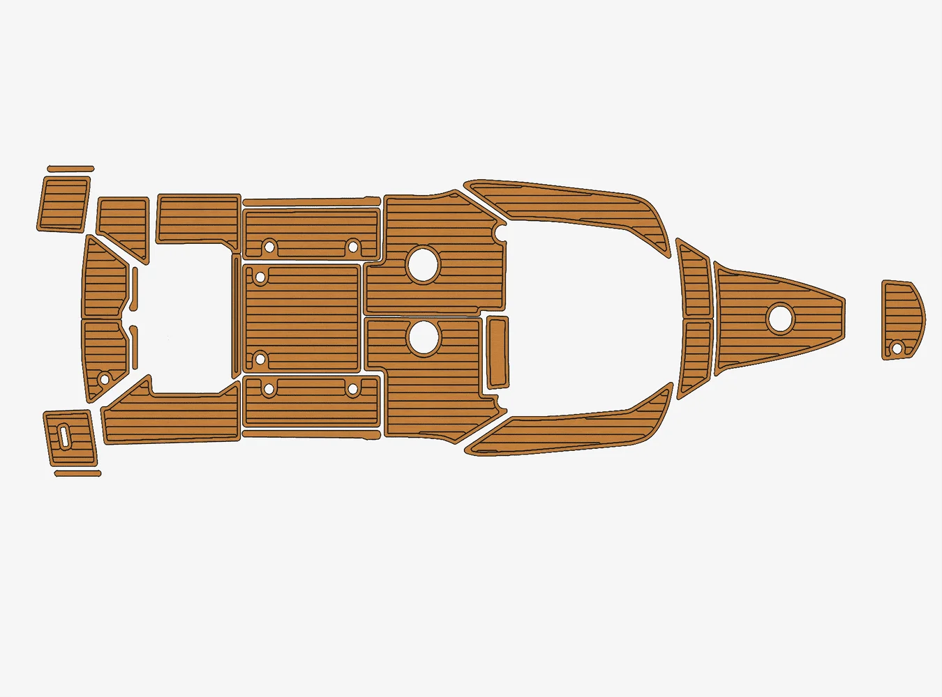 

2023 Quicksilver 805 1/4" 6mm EVA foam Non-Slip PVC Teak Decking marine Mat seadek gatorstep carpet Marine Floor