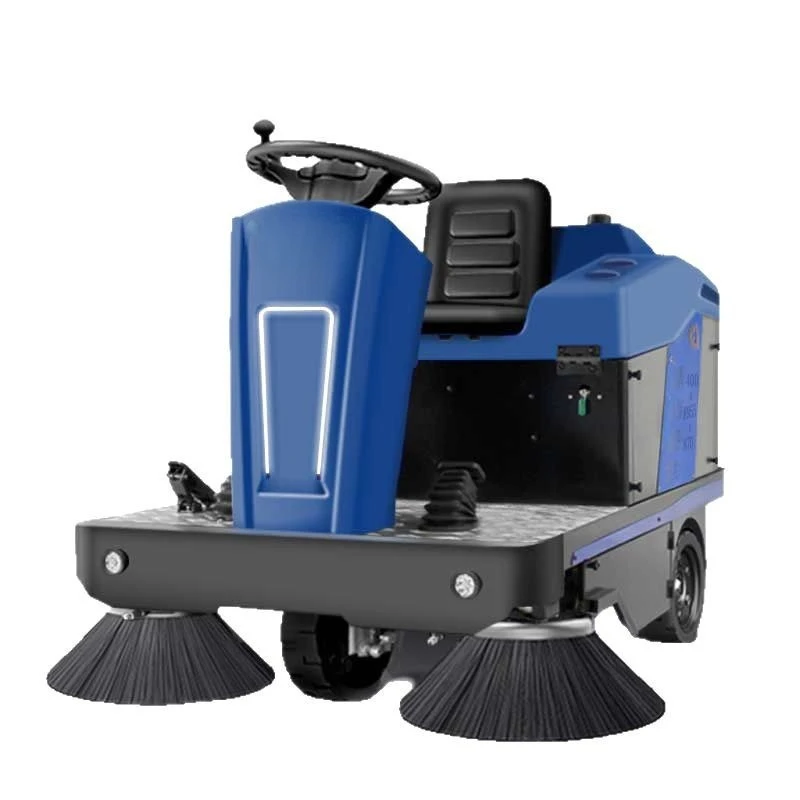 Drive-on small industrial sweeper, factory workshop electric sweeper