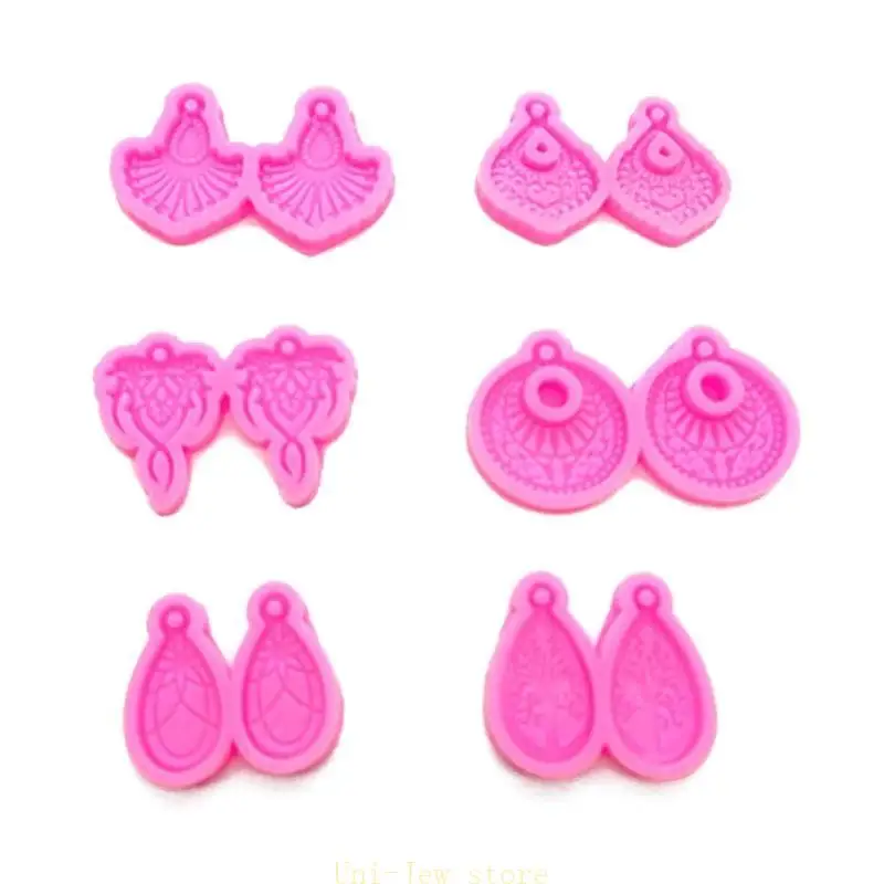 

40 ГБ 6pcs Resin Jewelry Silicone Плесень Сердце Звезда Цвет