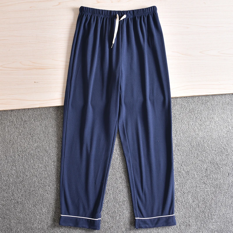

Comfortable Skin-Friendly Breathable Men's Leisure Home Pants Autumn Winter Loose Living Sleeping Pants Soft Velvet Fabric