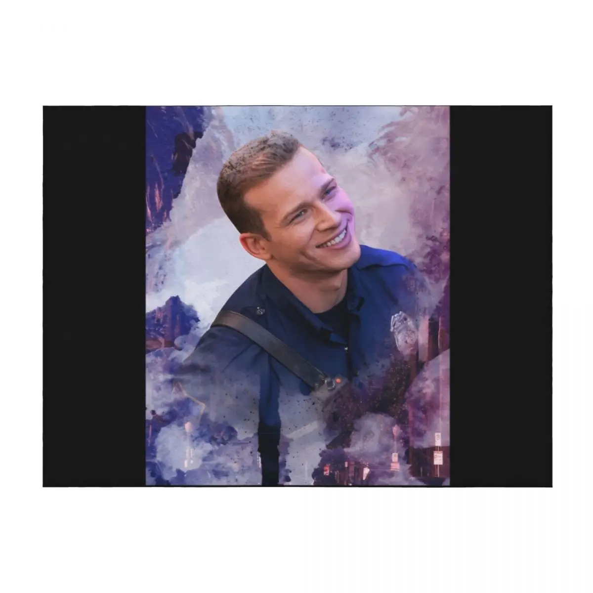 

Evan “Buck” Buckley - L.A. Dream Throw Blanket Retros Flannel Fabric Furry Comforter Blankets