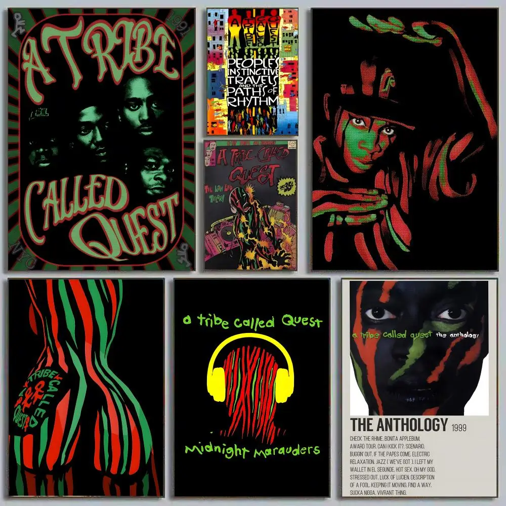 

Band A T-Tribe Called Quest Album Poster HD Art Sticky Wall Waterproof Home Living Room Bedroom Bar Aesthetic Decoration