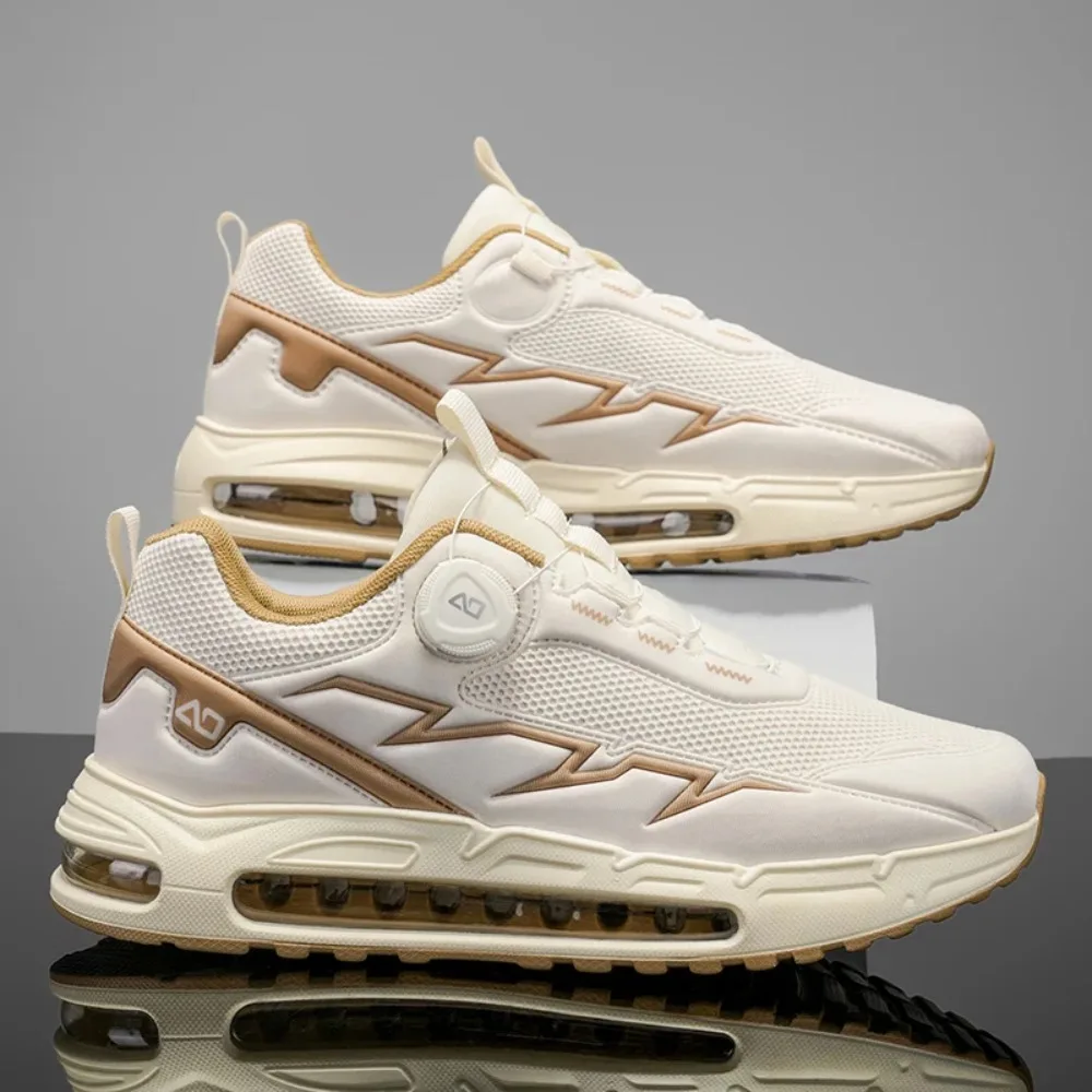 2025 nouvelles chaussures pour hommes automne respirant bouton rotatif pratique maille sport Sports de plein air loisirs course et randonnée chaussures