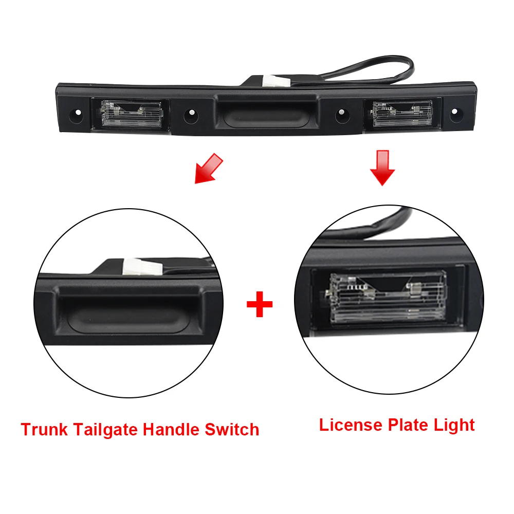 Car Rear Licen Plate LED Light 51138265649 for Land Rover Range Rover L322 2002-2012 Tailgate Switch Plate CXB000123LPO