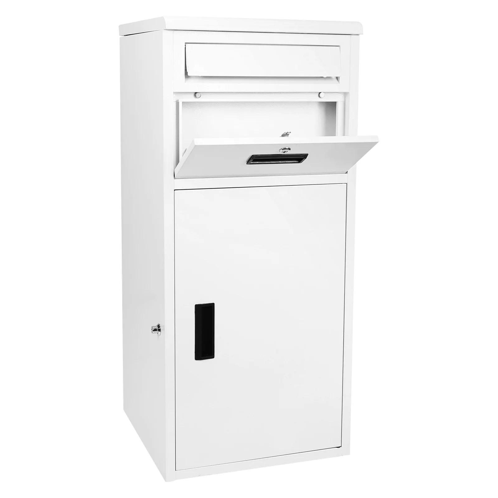 Scatola di consegna del pacchetto con serratura Consegna del pacchetto esterno per la casa del portico (Bianco)