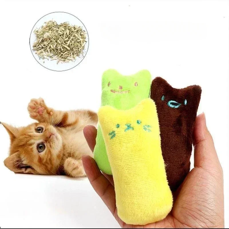 Funny Plush Toy Interactive Cat Pet Kitten Chewing Toy Claw Mint for Cats Scraper Supply Cat Toys