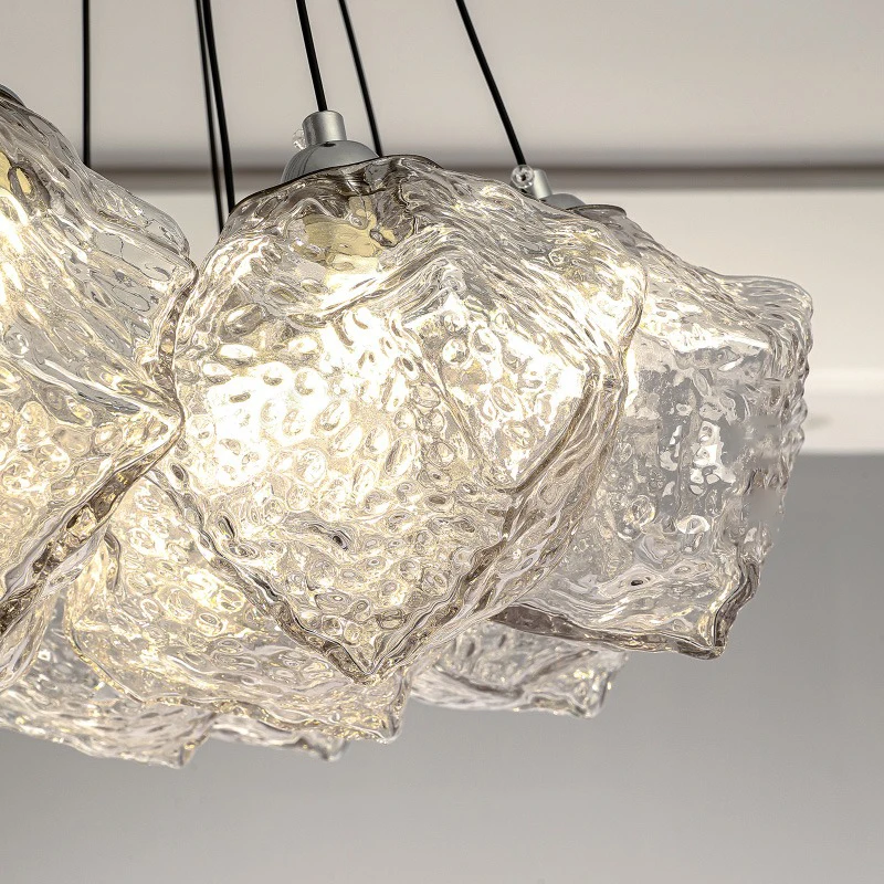 Modern Simple Chandeliers Ice Cube pendant light Parlor Hall Dining Room Bedroom Aisle Lamp Height Adjustabl Lighting Fixtures