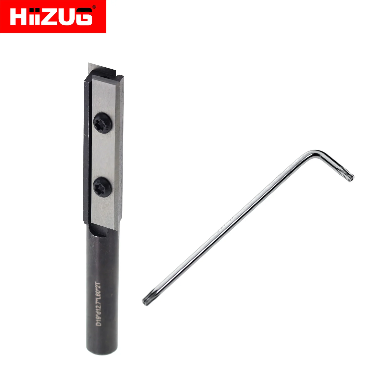 Imagem -06 - Haste Flush Guarnição Router Bit Bit Plaina Madeira Corte Bit Fresa Ferramentas Cnc Corte Dia 19 mm Inserções de Carboneto 127 mm
