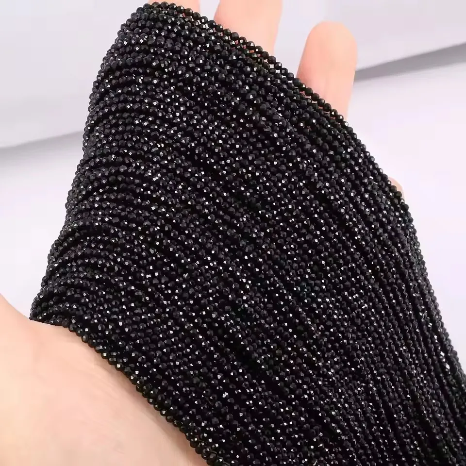 3 szt. 2/3mm Naturalny Kamień Spinel Szlifowany Wielokolorowe Luźne Koraliki Dystansowe do Wyrobu Biżuterii DIY Naszyjnik Kolczyki Bransoletka Akcesoria — zdjęcie 3