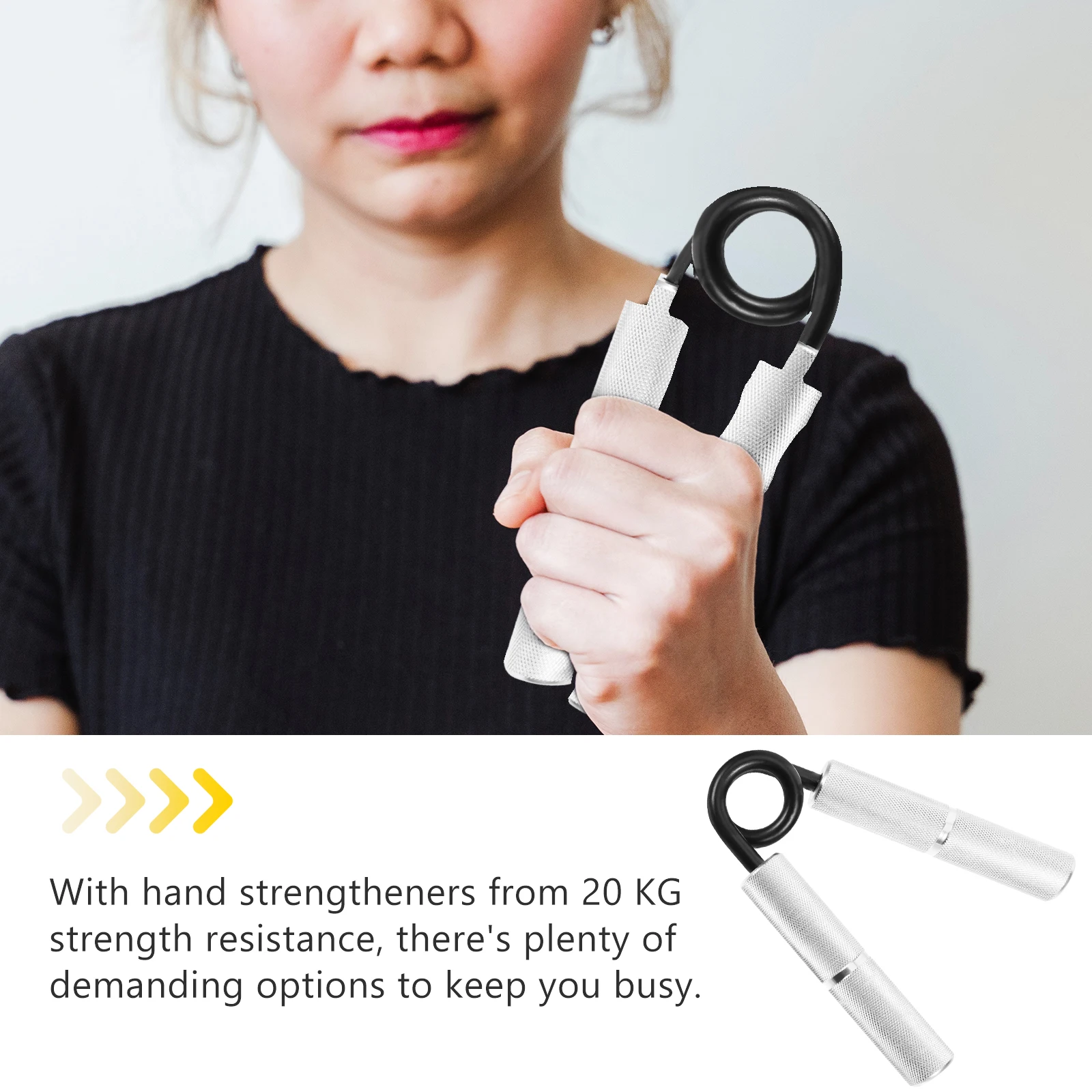 90 كجم قبضة اليد الثقيلة القابض المعدني الساعد المعصم ممارسة اللياقة البدنية التدريب أداة لتسلق رفع الأثقال الفضة