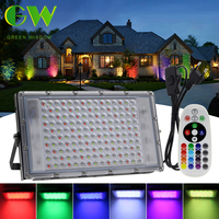Outdoor Floodlight AC220V LED Floodlight 50W 100W 150W RGB IP65 Waterproof Spotlight Street Lamp Garden Lighting 