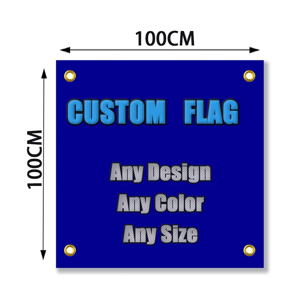 Custom Printed Flag /Banners Any Size 100D Polyester Car Decoration Home Gift Party Advertising Indoor Outdoor, Home Decoration