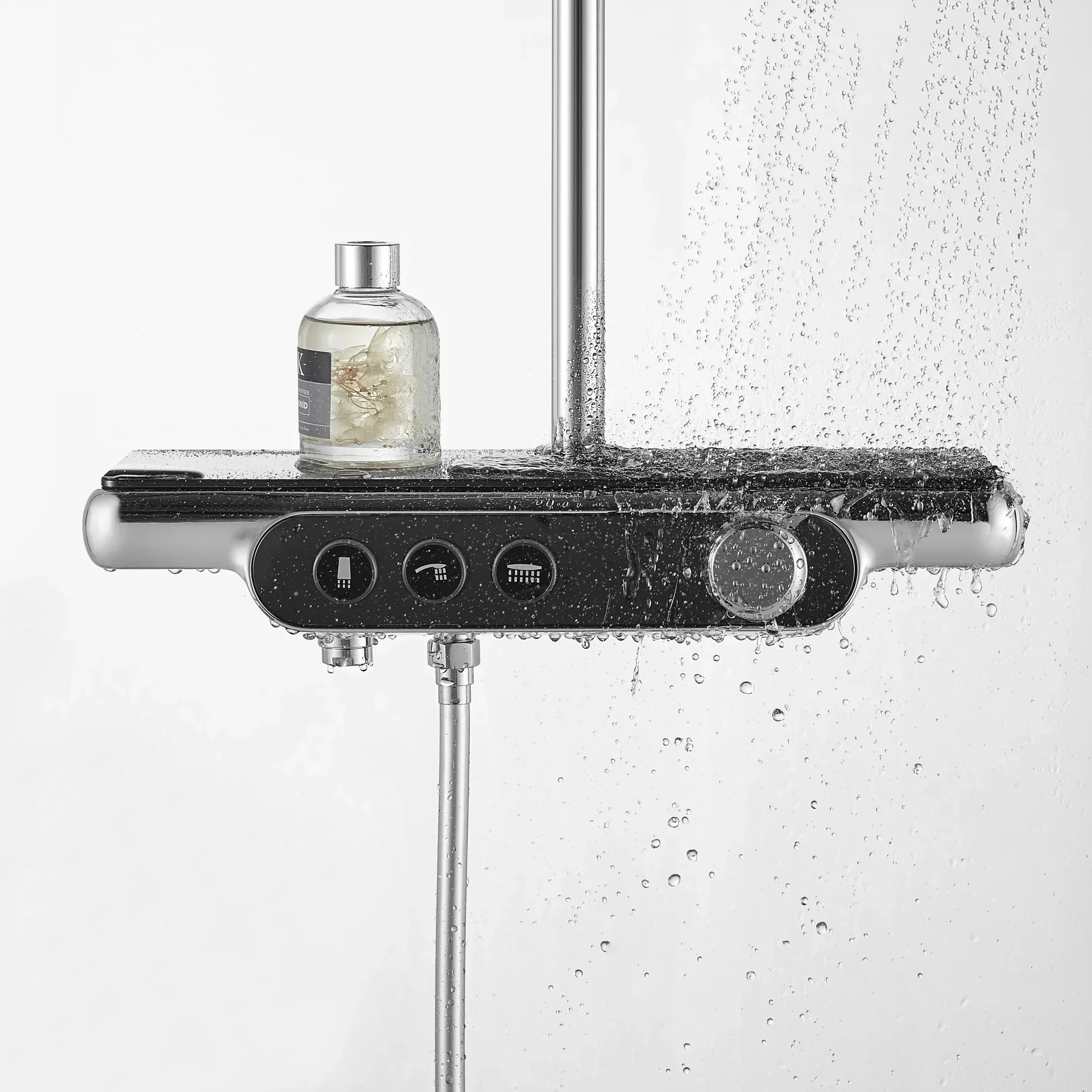 Vigoing 2025 neues Design Große Dusche, 3-Funktions-LED-Digitaldusche Coloshower Badezimmer-Duschset Badezimmer-Regendusche