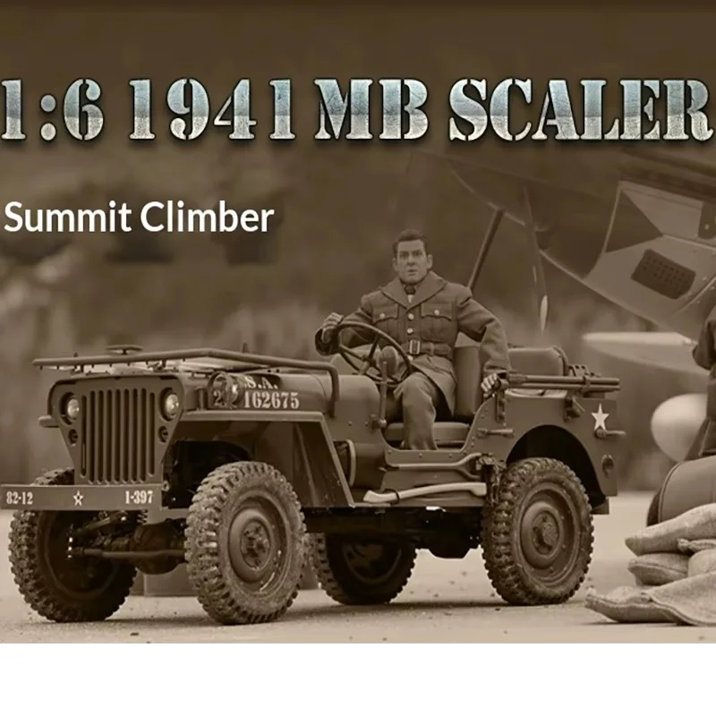 FMS1:6 Climber Like a Real Willys, Oversized Remote Control Off-Road Rock-Climbing 4WD Electric Model Toy Car