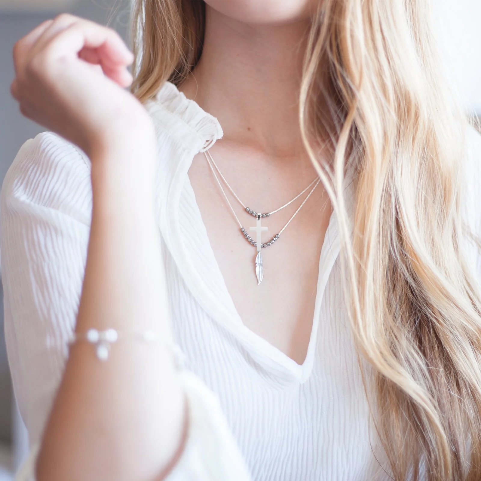 

3pcs 17x32mm Cross Hanging Pendant Pendant for DIY Jewelry Durable Hanging Accessories Charm Decor