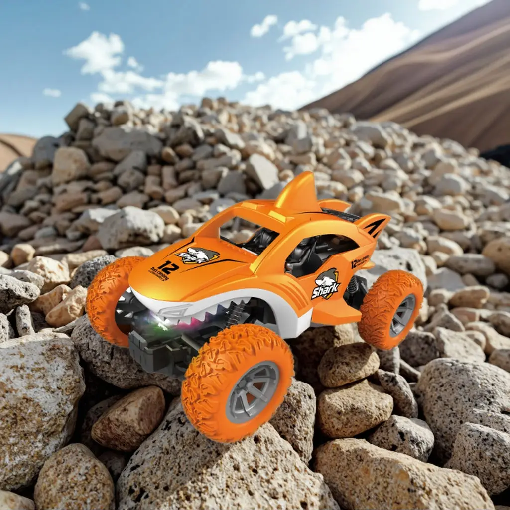 

Shark Stunt Car - Remote Control RC Stunt Vehicle with 360° Flips, Spins & Tricks, Rechargeable Battery, High-Speed Performance,
