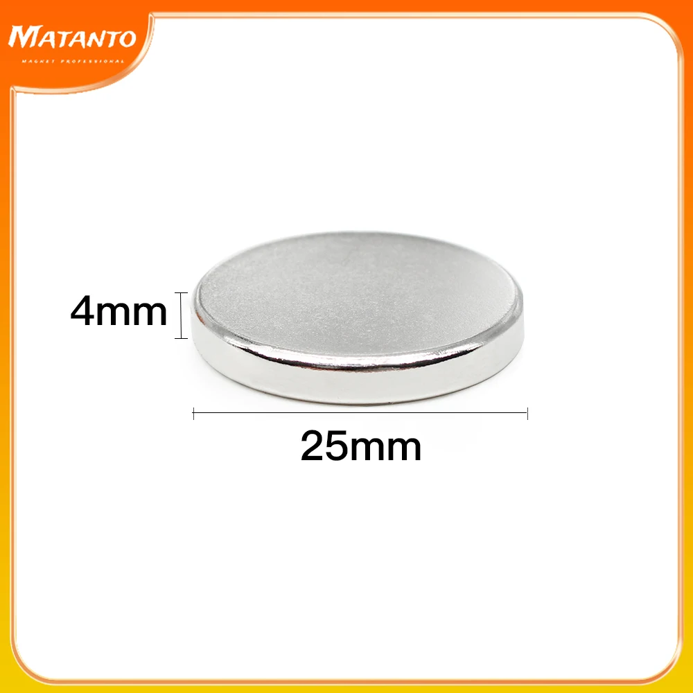 

2/5/10/15/20/30PCS 25x4 mm Disc Powerful Strong Magnetic Magnets N35 Round Permanent Magnet 25x4mm Rare Earth Magnet 25*4 mm