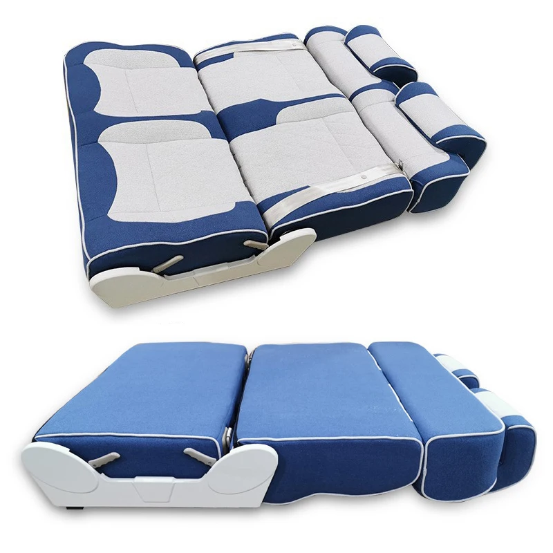 Wholesale izable Multifunctional Leather Flip Caravan Business Seat Adjus RV Camper Vans Motorhomes Flat Bed Seat