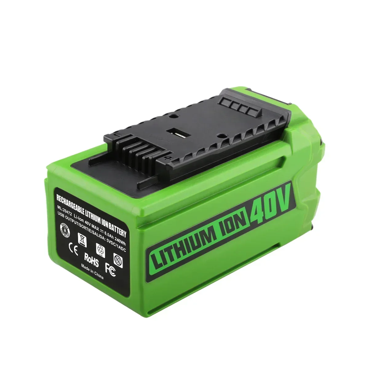 Greenworks 40V 24.com 6Ah Greenworth G-MAX Eddie ion Batterie de Remplacement pour Tondeuse à Gazon Outils Électriques