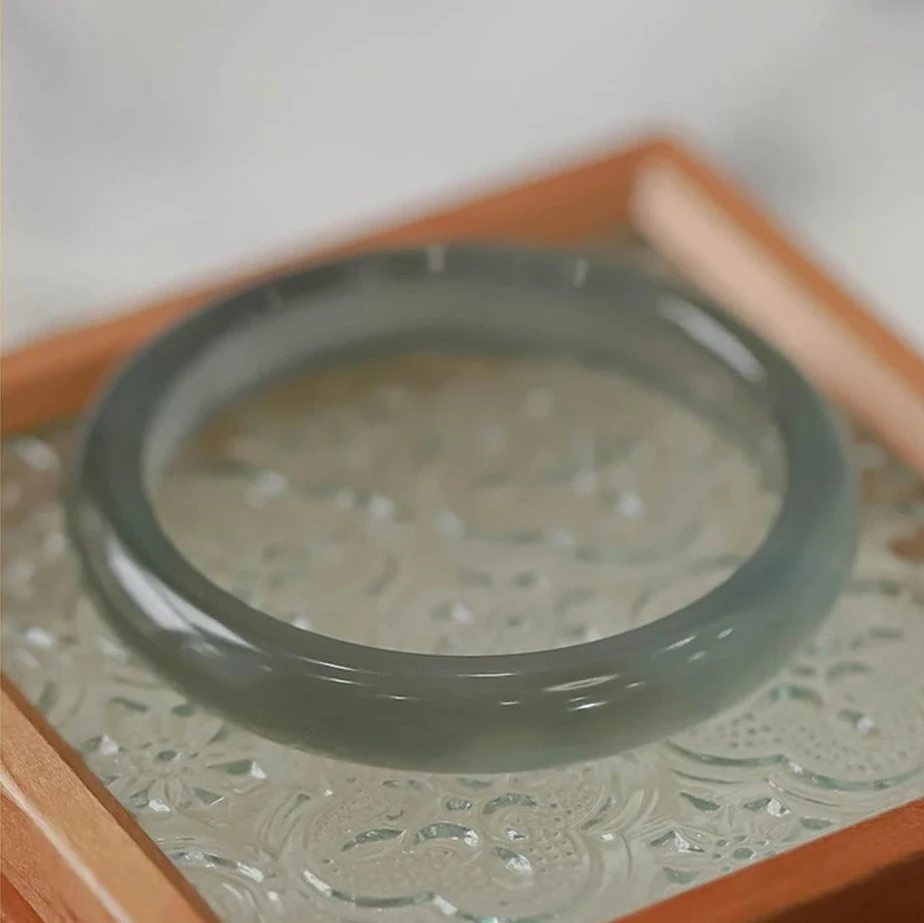 

Браслет из натурального халцедонового агата Kuri Blue, прозрачный, в девичьем стиле, нишевый, легкий люкс, нефритовый, высококачественные модные украшения, изысканные подарки
