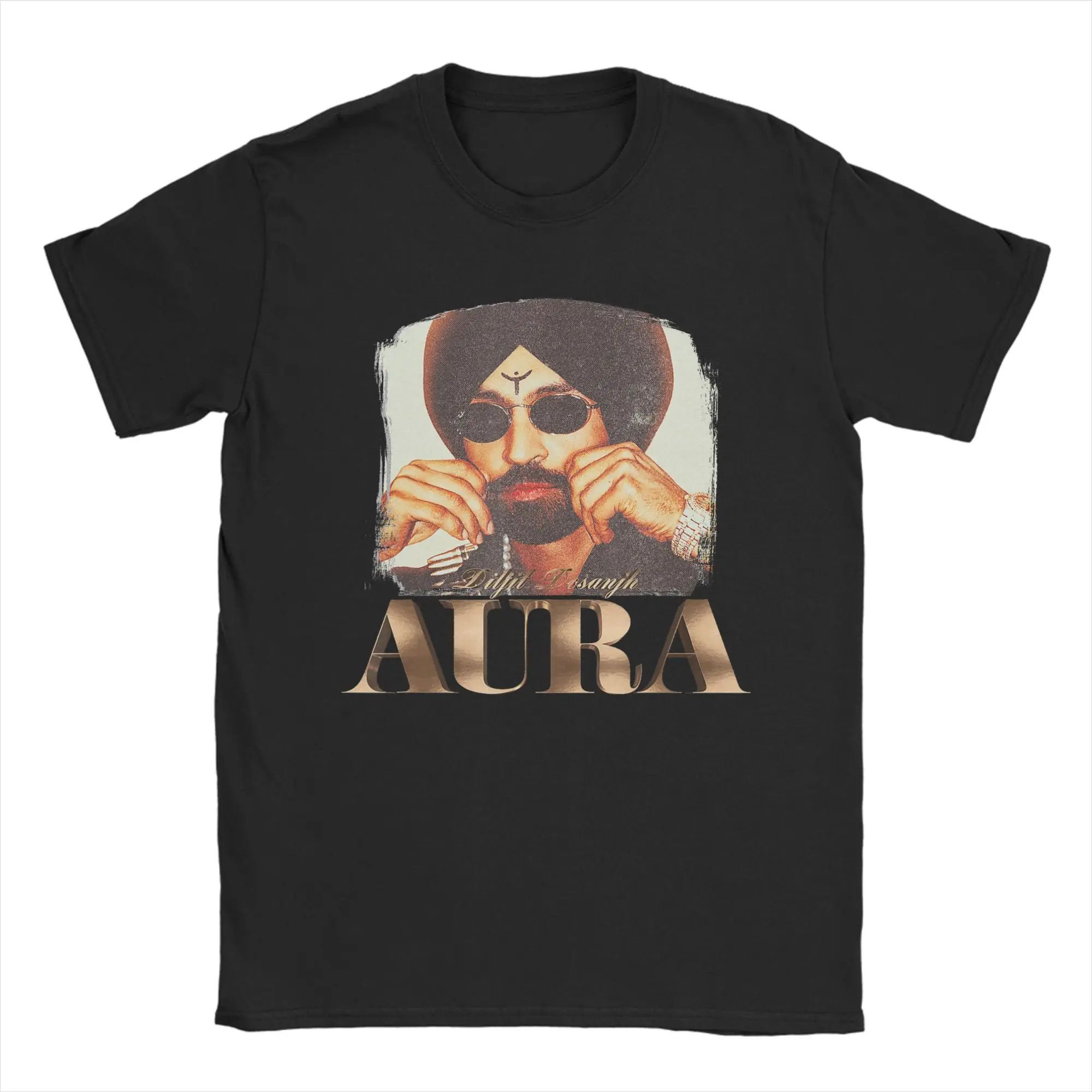 Aura Title Diljit Dosanjh 2026 Men's T Shirt Funny Tee Shirt