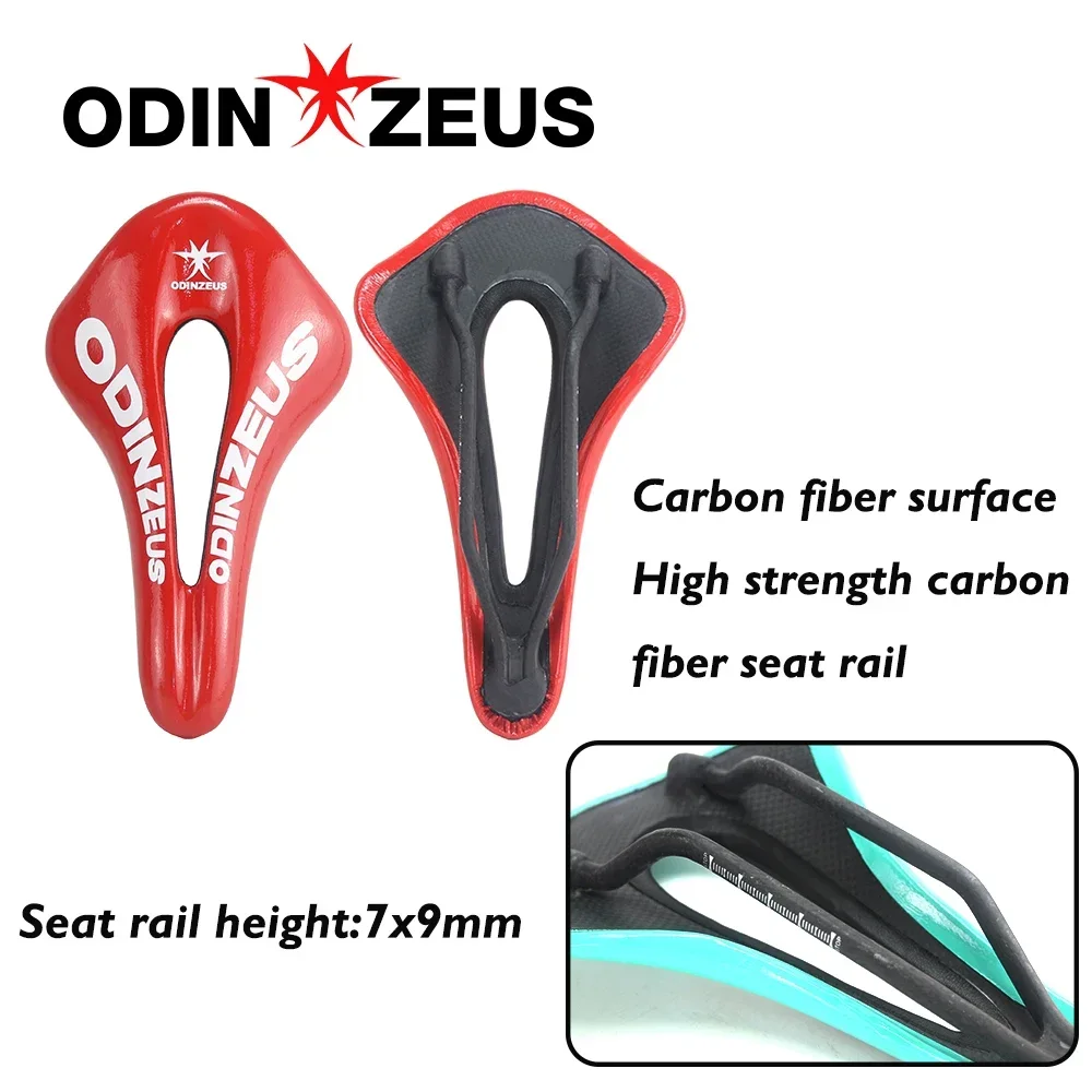 

Велосипедное дорожное седло ODINZEUS Pad, дополнительная легкая кожаная подушка для сиденья, велосипедное сиденье, 132 г, дорожное седло из углеродного волокна Mtb 7*9 мм