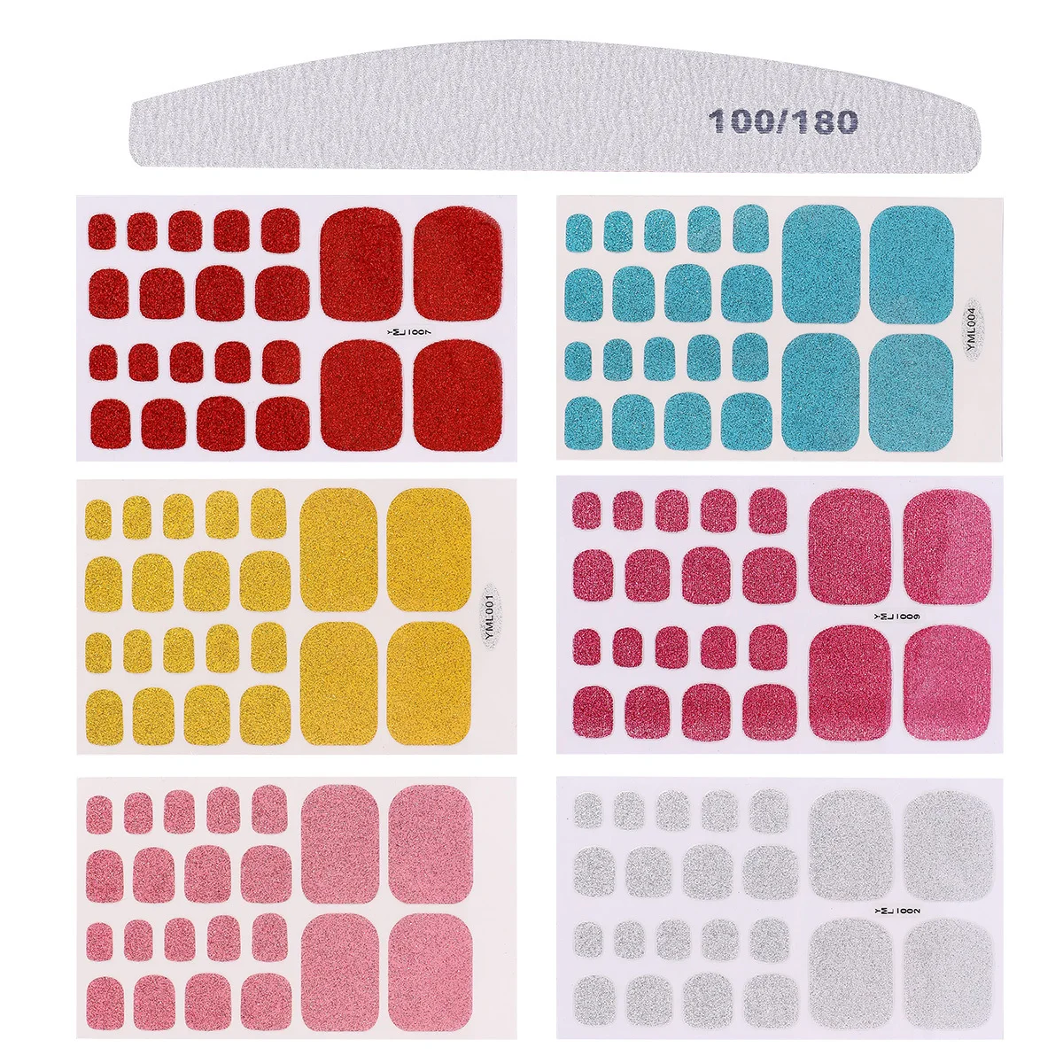 

1Pcs Nail Art Sticker Set Glitter DIY Manicure Decoration Durable Lightweight Unique Design Nail Decoration Manicure Ornament