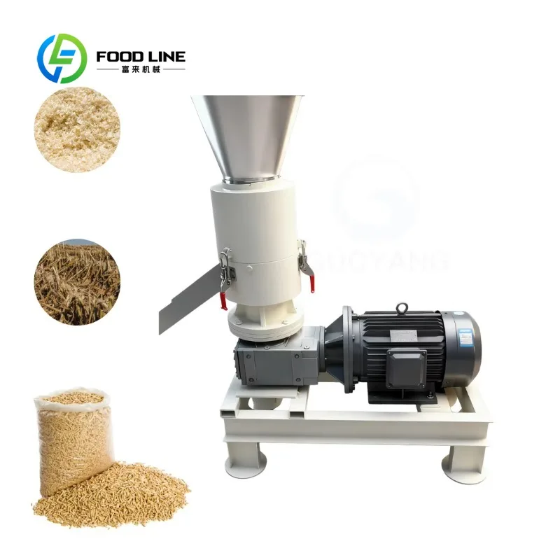 Custom household multi‑function pelletizer fodder biomass pelleting equipment for sawdust fodder small farm production workshop