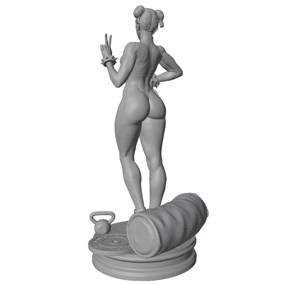 Figura resina sin pintar pose segura para juegos de rol y coleccionismo - imagen 4