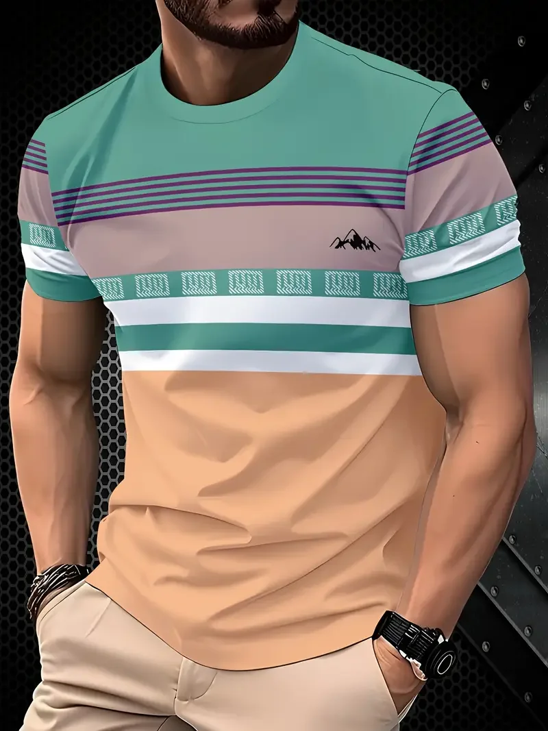 Thumbnail 2 - #9 Trending Mens Classic Striped T-Shirts Right Now