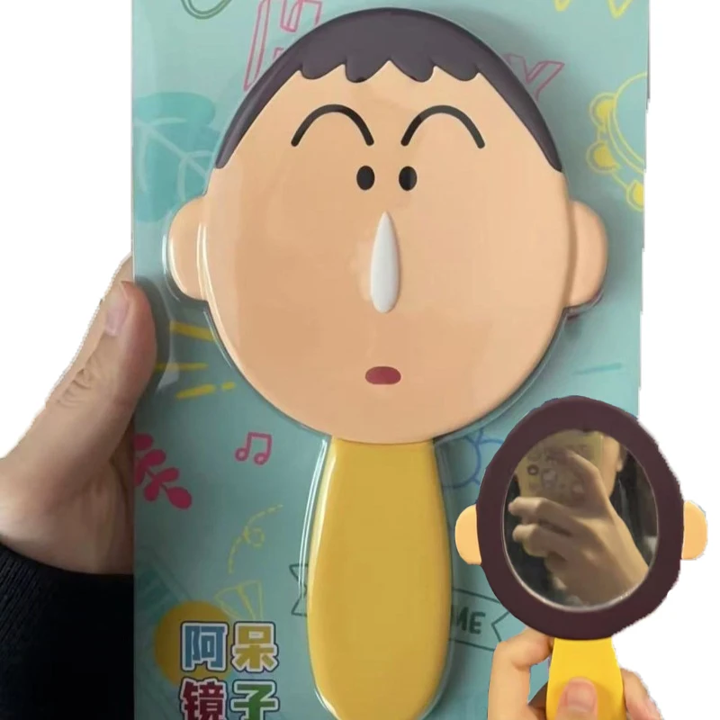 

Crayon ShinChans Peripheral Silly Handle Mirror Makeup Mirrors Portable Mirror High Beauty Gift Friends Girls